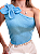 Cropped Feminino Ombro Único com Flor Rosalia Ref. 1182 - Imagem 6