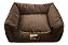 Cama Quadrada para Cachorro ou Gatos Super Luxo Luppet Marrom Tamanho:M - Imagem 3