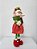 Elfo Menina em pé Vermelho com verde 50X18CM - Imagem 3