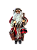 Papai Noel 60 Cm x 34 cm Lenhador Com Luvihas Xadrez - Imagem 1