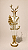 RESINA NATALINA - RENA - 041CM - BRANCO E DOURADO - Imagem 1