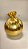 BOLA EM TECIDO METALIZADO OURO 20CM - Imagem 5