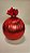 BOLA EM TECIDO METALIZADO VERMELHO 20CM - Imagem 3