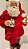 PAPAI NOEL RESINA COM ROUPÃO E PANTUFAS 28CM - Imagem 4