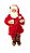 PAPAI NOEL RESINA COM ROUPÃO E PANTUFAS 28CM - Imagem 1