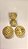 BOLA DOURADA COM PEDRAS E GLITER  2 UNIDADES 15CM - Imagem 5