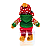 BONECO NATALINO 55CM - BONECO DE NEVE - MARROM E VERDE - Imagem 3
