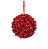 BOLA DE NATAL COM BERRYs VERMELHO 12CM - Imagem 1