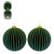 KIT BOLA NATALINA VERDE DECORADA - 15CM - 2 UNIDADES - VELUDO - Imagem 2