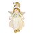 BONECO NATALINO 85CM - ANJO - BRANCO E DOURADO - Imagem 1