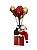 PAPAI NOEL NA CAIXA C/ BALÕES VERMELHO E OURO 1,10CM - Imagem 1