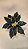PICK POINSETIA VERDE COM OURO 30X32CM - Imagem 2