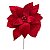 PICK POINSETIA VELUDO VERMELHO 35X28CM - Imagem 1