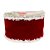 FITA ARAMADA VELUDO VERMELHO C/Borda Branca - 9,14x6,3cm - Imagem 2