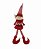 DUENDE SENTADO VERMELHO MENINA 60CM - Imagem 1