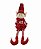 DUENDE SENTADO VERMELHO MENINO 60CM - Imagem 1