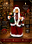 Mamãe Noel em Pé com Roupa Tradicional com Lanterna e Presente na Mão - Imagem 2