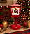 POSTE PAPAI NOEL - 31CM X 13.5CM X 13.5CM VERMELHO - PILHA - Imagem 2