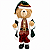 Urso com Roupa Natalina 26x13x50cm - Imagem 1