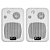 Caixa de Som Ambiente Passiva WLS M4 3 Vias 50 Watts com suporte Branca (Par) - Imagem 1