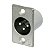 Conector XLR Painel Macho NC3MP- NEUTRIK - Imagem 1