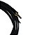 Cabo Philips Paralelo Linha Prata 1 P2 Stereo x 2 P10 Mono 1m - Kalifa Cables - Imagem 3