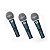 Kit Microfone Com Fio TRIO-50B SW  (3 Peças- TSI - Imagem 1