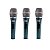 Kit Microfone Vocal com fio Kadosh K-98 Unidirecional (3 peças ) - Imagem 1