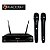 Microfones Sem Fio Duplo Kadosh K412m Dinâmico Uhf Bateria - Imagem 1
