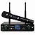 Microfone Sem Fio TSI BR 4500 UHF 100 Canais Profissional - Imagem 1