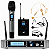 Microfone Sem Fio TSI 1500 CLI UHF 800 Canais Microfone De Mão Bodypack Headset Lapela Case - Imagem 1