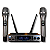 Microfone Sem Fio Tsi Li 300 Uhf Recarregável 168 Canais - Imagem 1
