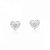 Brinco Coração Cravejado - Imagem 1
