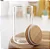 POTE HERMÉTICO VIDRO C/ TAMPA DE BAMBU 750 ML 8,5X12CM - Imagem 3