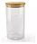 POTE HERMÉTICO VIDRO C/ TAMPA DE BAMBU 750 ML 8,5X12CM - Imagem 1