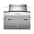 COIFA DE ILHA CADENCE GOURMET VIDRO CURVO 90CM  200V - Imagem 3