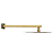 DUCHA ARTICULADA GOLD QUADRADA INOX TUBO LONGO PEVILON - Imagem 1