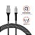 Geonav Cabo USB-A para Lightning, compatível com dispositivos Apple, 1.2 metros, nylon trançado, resiste até 10 mil dobras, tranferência de dados até 480 Mbps, ESLIBK, preto - Imagem 2