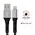 Geonav Cabo USB-A para Lightning, compatível com dispositivos Apple, 1.2 metros, nylon trançado, resiste até 10 mil dobras, tranferência de dados até 480 Mbps, ESLIBK, preto - Imagem 3
