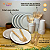 Kit Descartável Festa Biodegradável Copo Prato Garfo 50 kits - Imagem 2