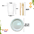 Kit Descartável Churrasco Copo Prato Talheres Guardanapo 50 kits - Imagem 3