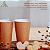 Copo Papel Descartável Kraft 180ml Café C/Tampa Buck 100un - Imagem 4
