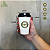 Copo Papel Bio Personalizado Branco 180ml Café C/Tampa Buck 100un - Imagem 2