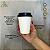 Copo Papel Descartável Branco C/ Tampa Buck 240ml Café 100un - Imagem 3