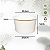 Pote/Bowl de Papel Descartável Biodegradável 550ml C/ Tampa - GreenRes - 50un - Imagem 3