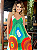 Vestido Trapézio Indiano Alça Ajustável com Bolso Chalaróste MI100023 - Imagem 1