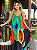 Vestido Trapézio Indiano Alça Ajustável com Bolso Chalaróste MI100024 - Imagem 2