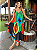 Vestido Trapézio Indiano Alça Ajustável com Bolso Chalaróste MI100024 - Imagem 4