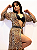 Saída de Praia Chalaróste Vestido Longo Kimono Onça MP100045 - Imagem 1