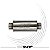 Abafador Bts Inox 430 Escovado Redondo 300mm X 3" - Imagem 1